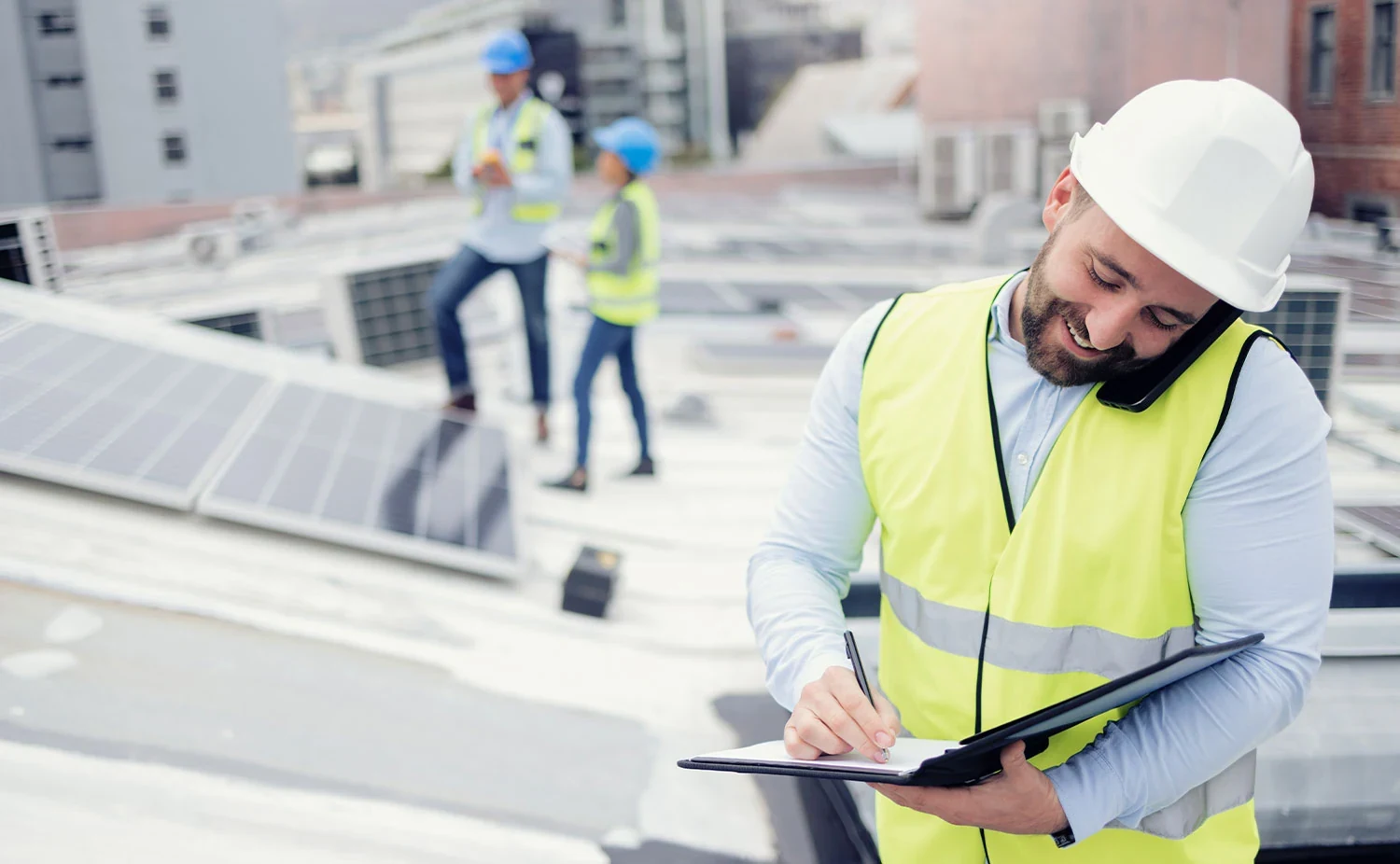 Commercial flat roof inspection and report